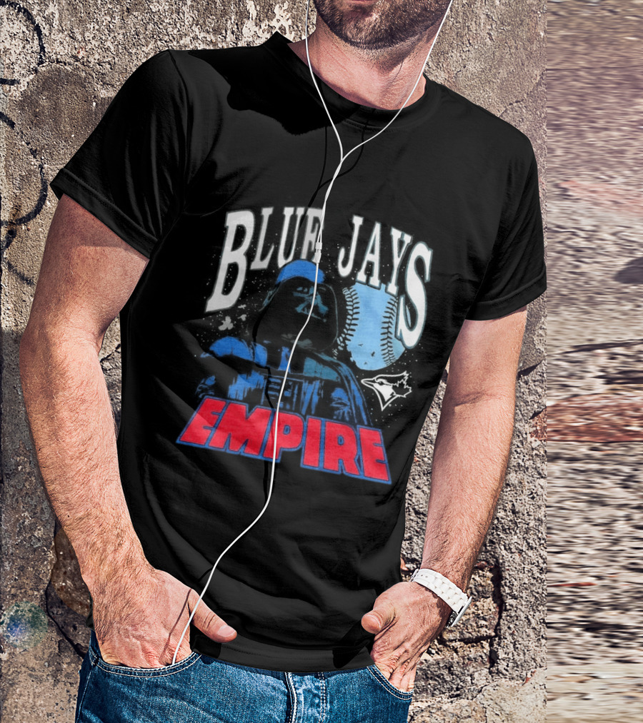 Star Wars MLB Crossover Blue Jays Empire Collaboration T-Shirt