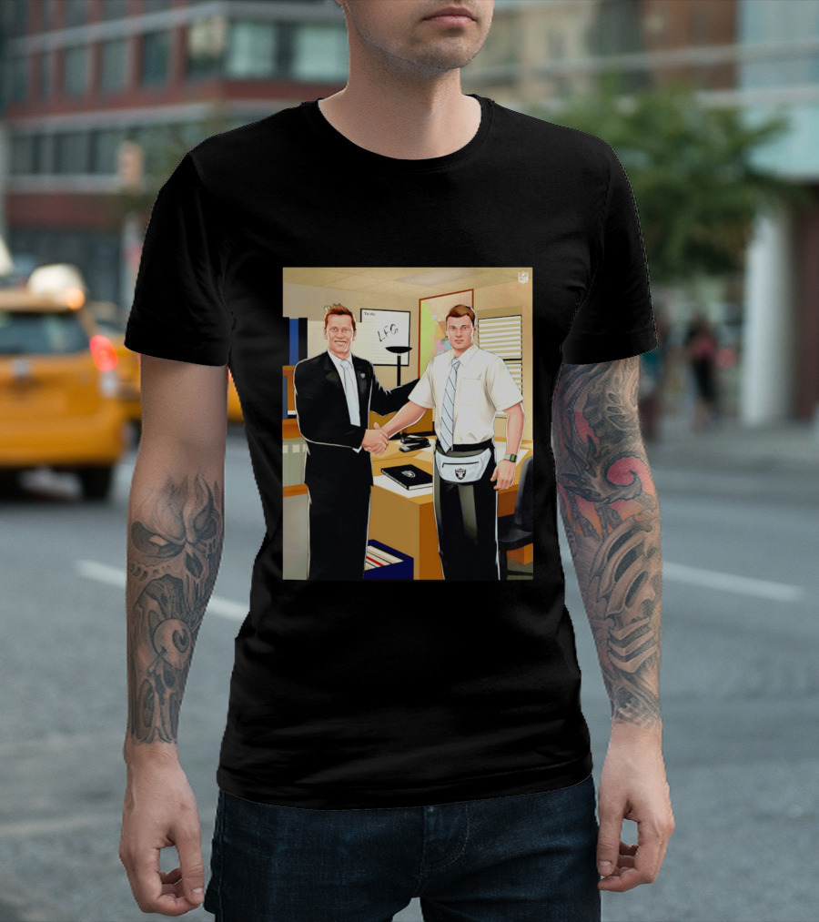 Fernando Mendoza Tom Brady Handshake NFL LFG Las Vegas Raiders T-Shirt