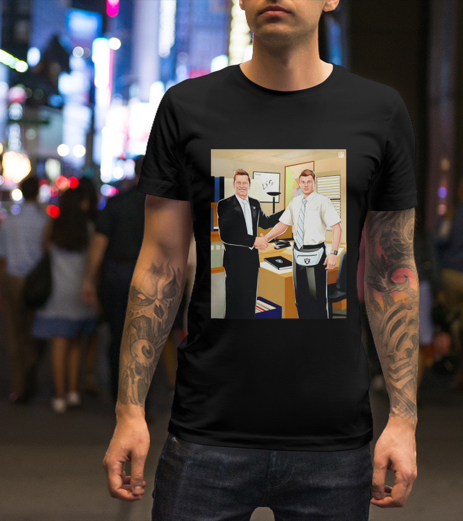 Fernando Mendoza Tom Brady Handshake NFL LFG Las Vegas Raiders T-Shirt