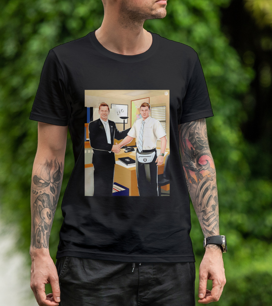 Fernando Mendoza Tom Brady Handshake NFL LFG Las Vegas Raiders T-Shirt