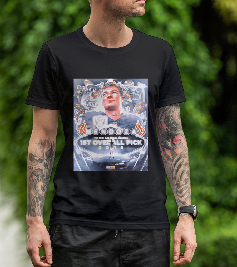 Fernando Mendoza Las Vegas Raiders 1st Overall Pick 2026 NFL Draft Fox Sports T-Shirt