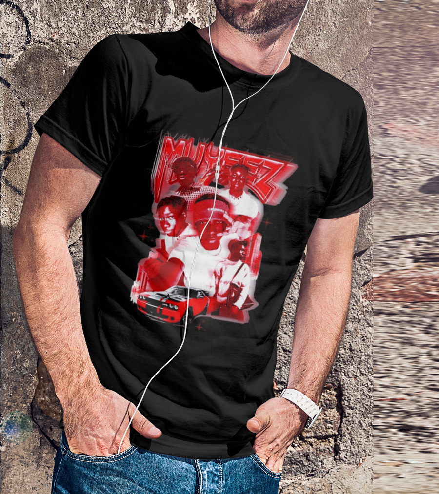 Muyeez Red Dodge Challenger Car Scene T-Shirt