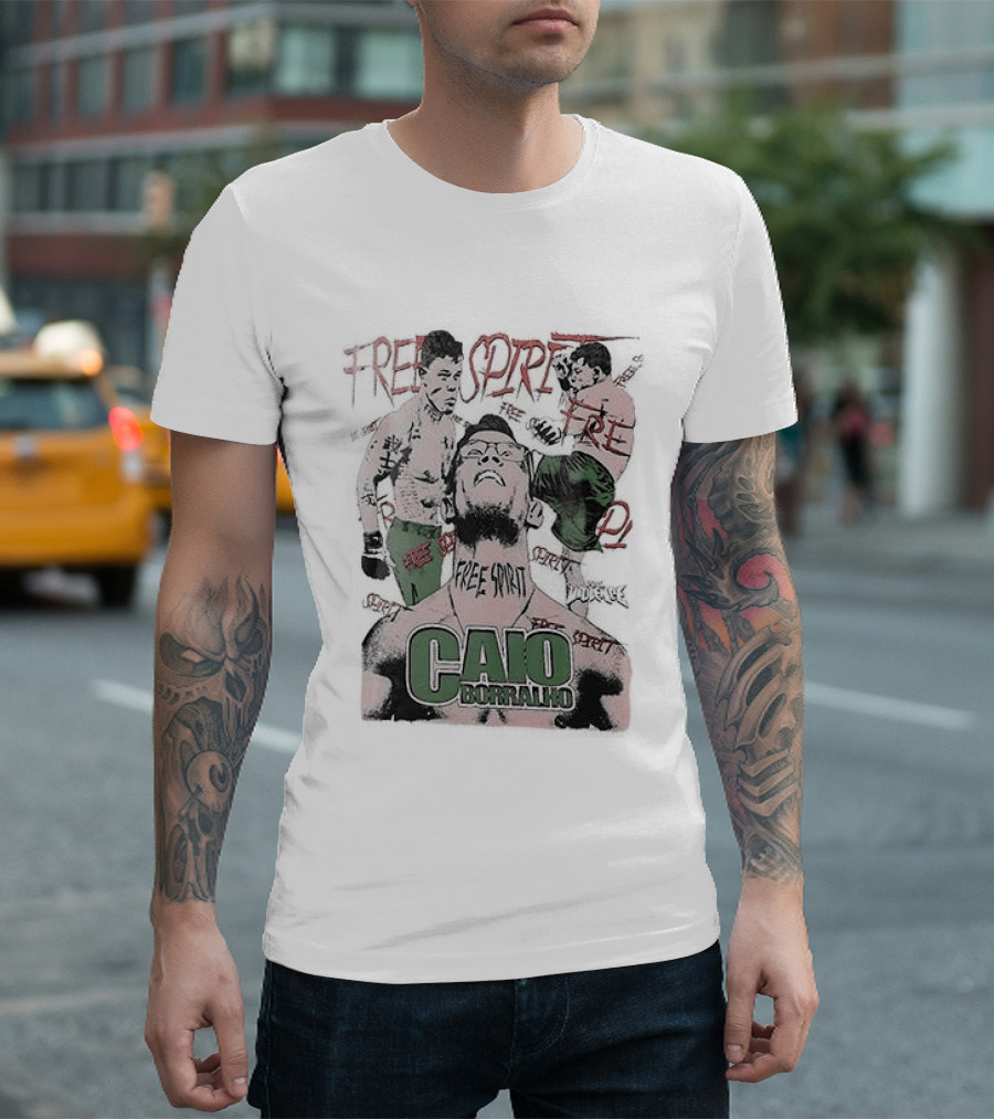 Caio Borralho Free Spirit MMA Fighter Full Violence T-Shirt