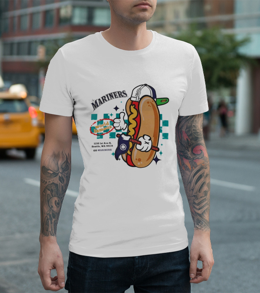 Mariners Concessions Classic Hot Dog Safeco Field Seattle WA #GoMariners T-Shirt