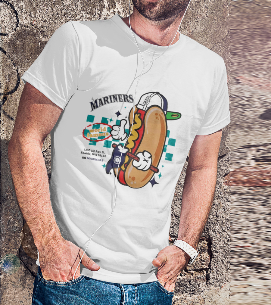 Mariners Concessions Classic Hot Dog Safeco Field Seattle WA #GoMariners T-Shirt
