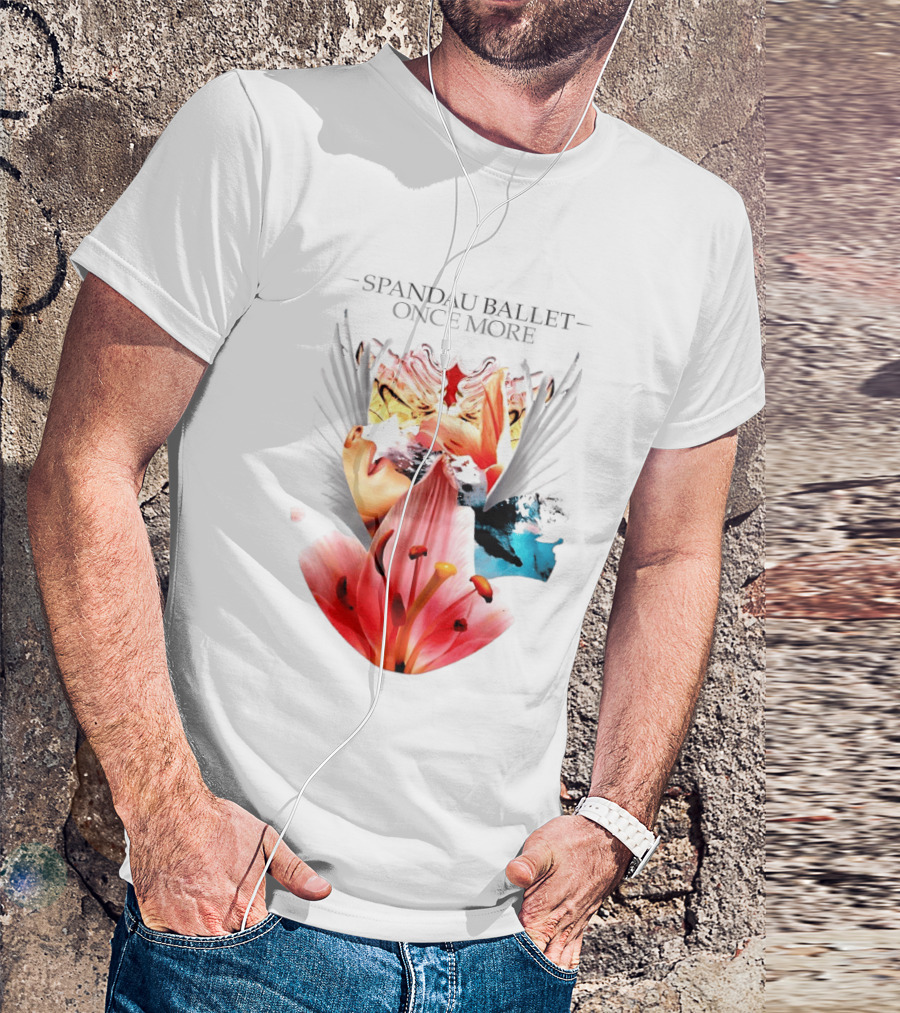 Spandau Ballet Once More Floral Abstract Wings T-Shirt