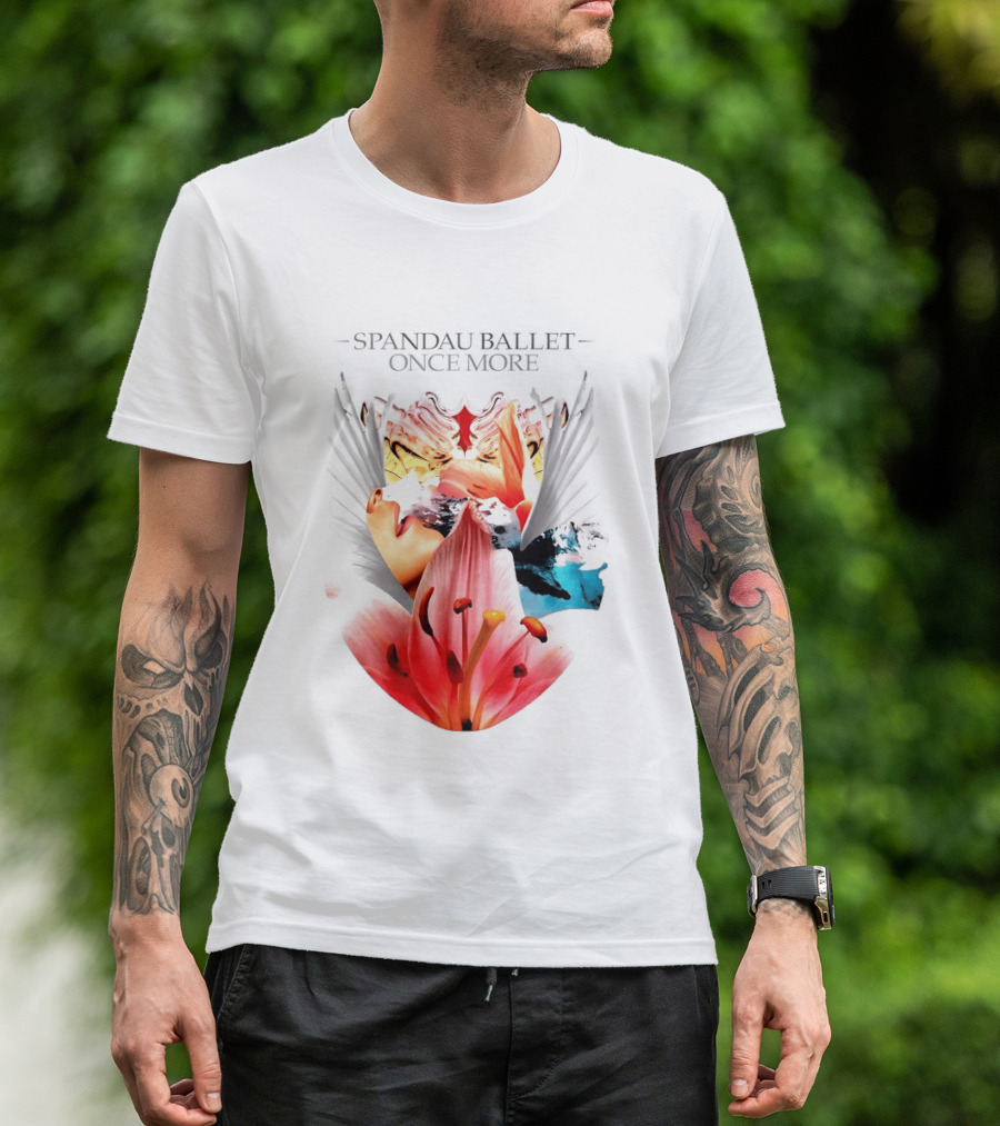 Spandau Ballet Once More Floral Abstract Wings T-Shirt