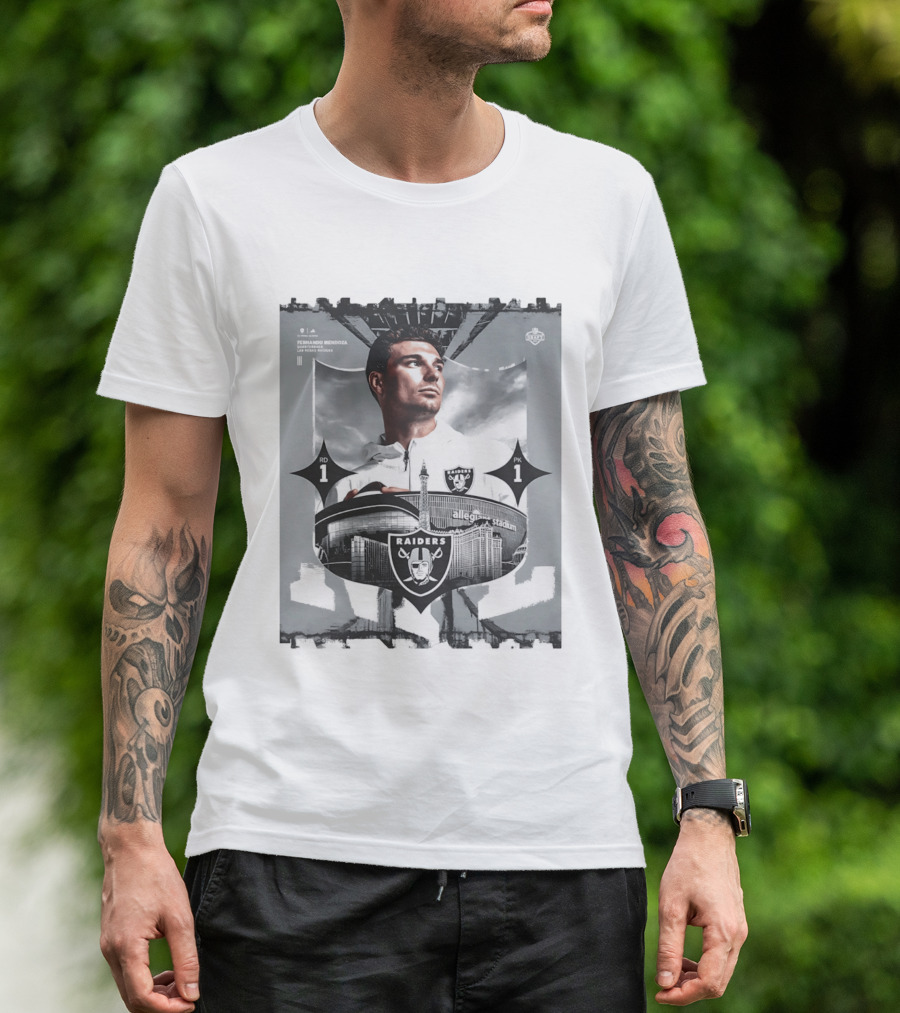 Las Vegas Raiders Quarterback Fernando Mendoza Allegiant Stadium 2026 T-Shirt