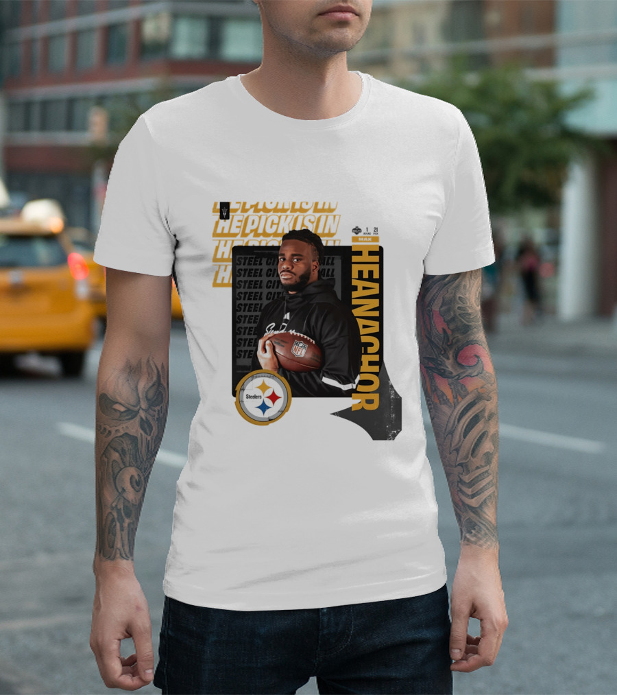 Max Iheanachor Steelers NFL Draft Round 1 Pick 21 2026 T-Shirt