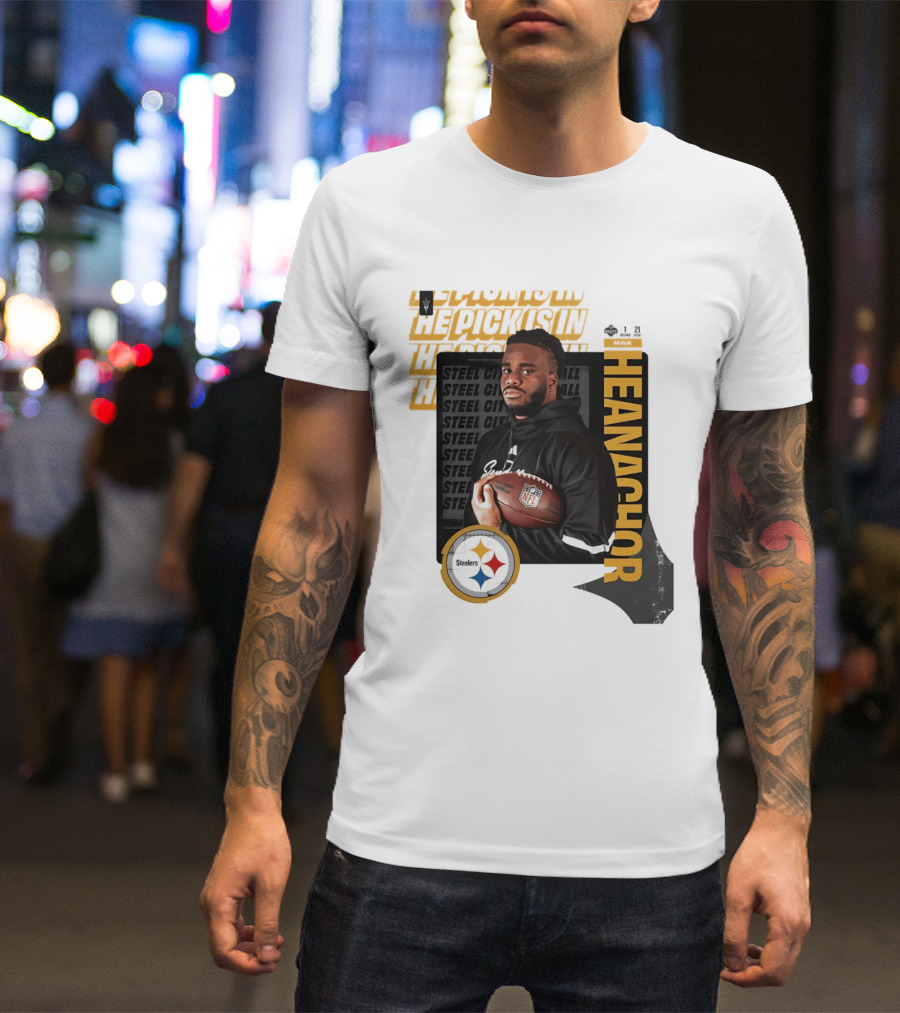 Max Iheanachor Steelers NFL Draft Round 1 Pick 21 2026 T-Shirt