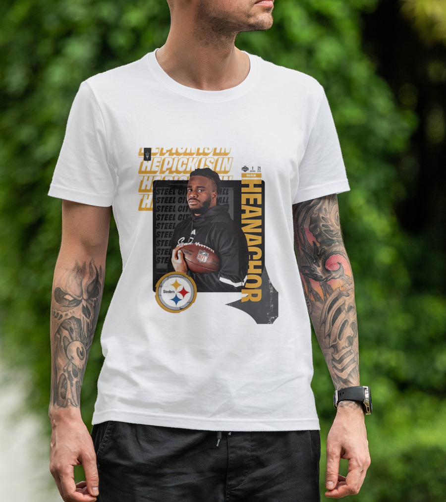 Max Iheanachor Steelers NFL Draft Round 1 Pick 21 2026 T-Shirt