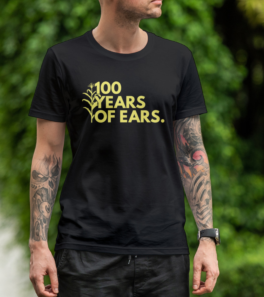 100 Years Of Ears Corn Stalk Centenary Celebration T-Shirt