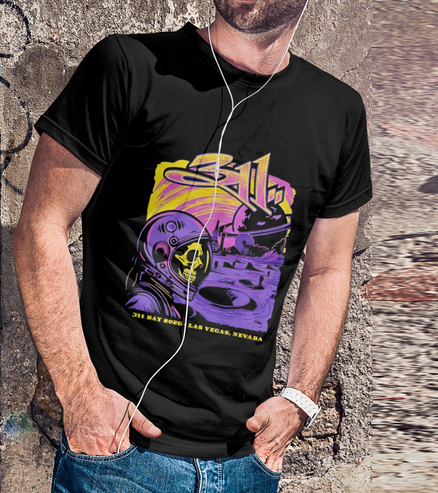 311 Astronaut Skull Event Las Vegas Nevada 2026 T-Shirt
