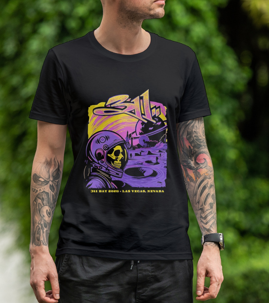 311 Astronaut Skull Event Las Vegas Nevada 2026 T-Shirt