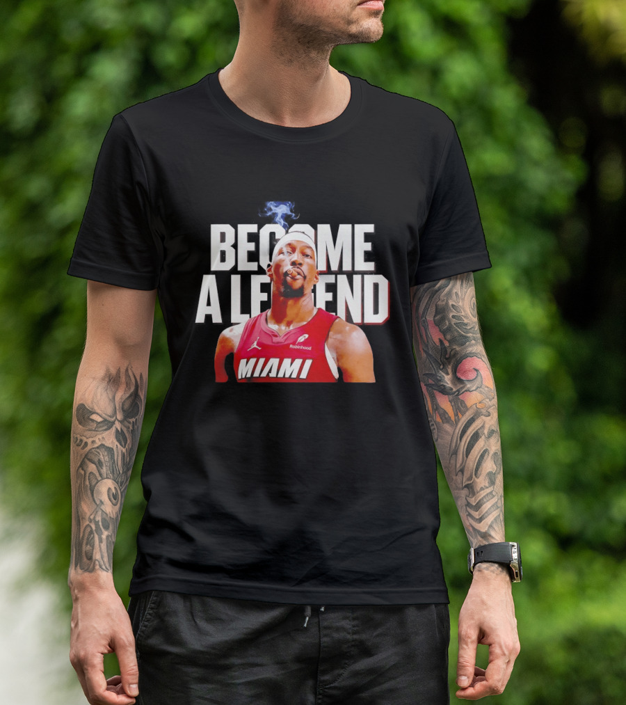 Bam Adebayo Miami Heat Become A Legend Smoking Cigar T-Shirt
