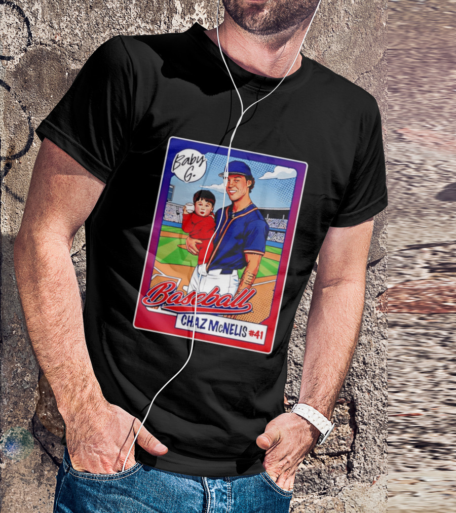 Baby G Chaz McNelis #41 Arizona Baseball NCAA Caricature T-Shirt