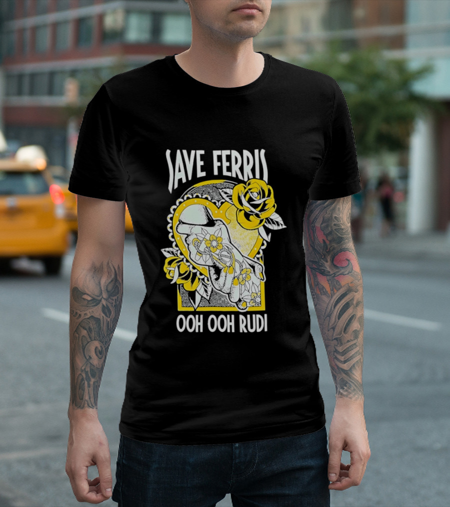 Save Ferris Ooh Ooh Rudi Rose T-Shirt