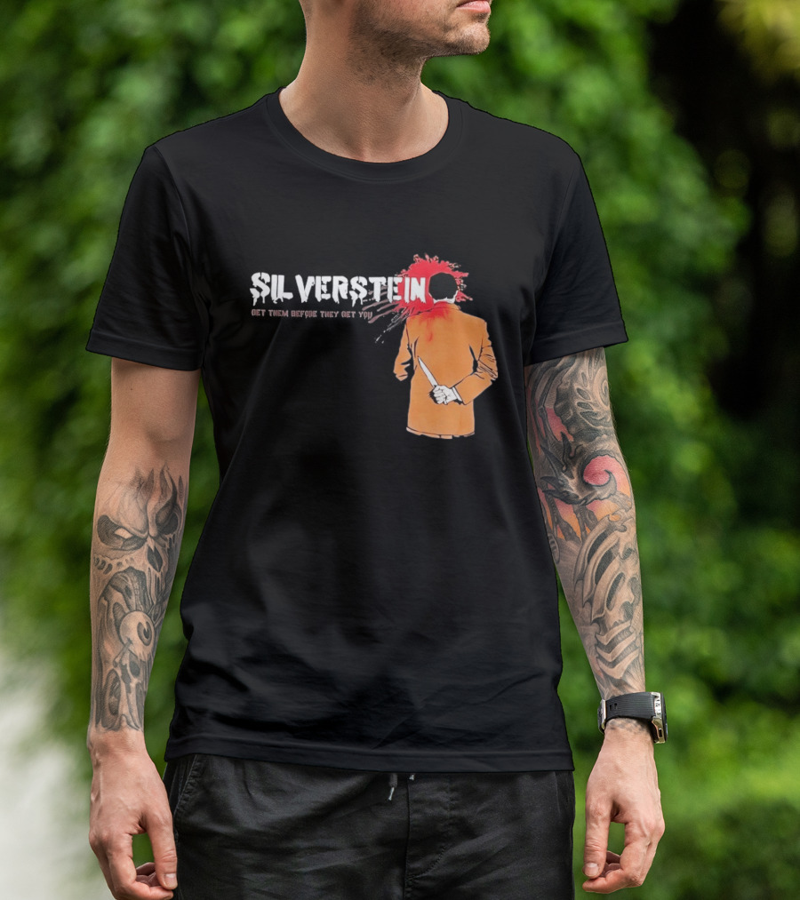 Silverstein Get Them Before They Get You Knife And Bloodstain T-Shirt