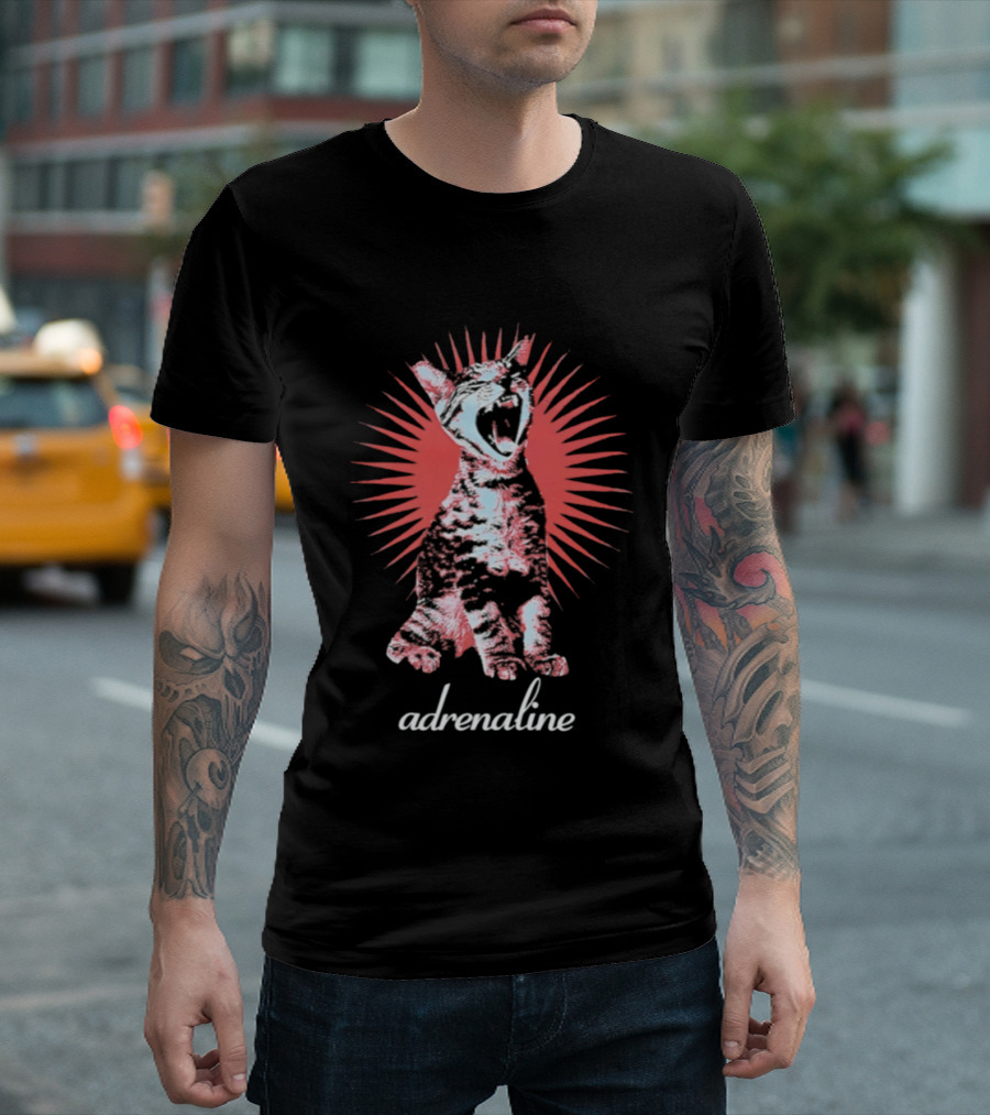 Adrenaline Deftone Cat Sunburst T-Shirt
