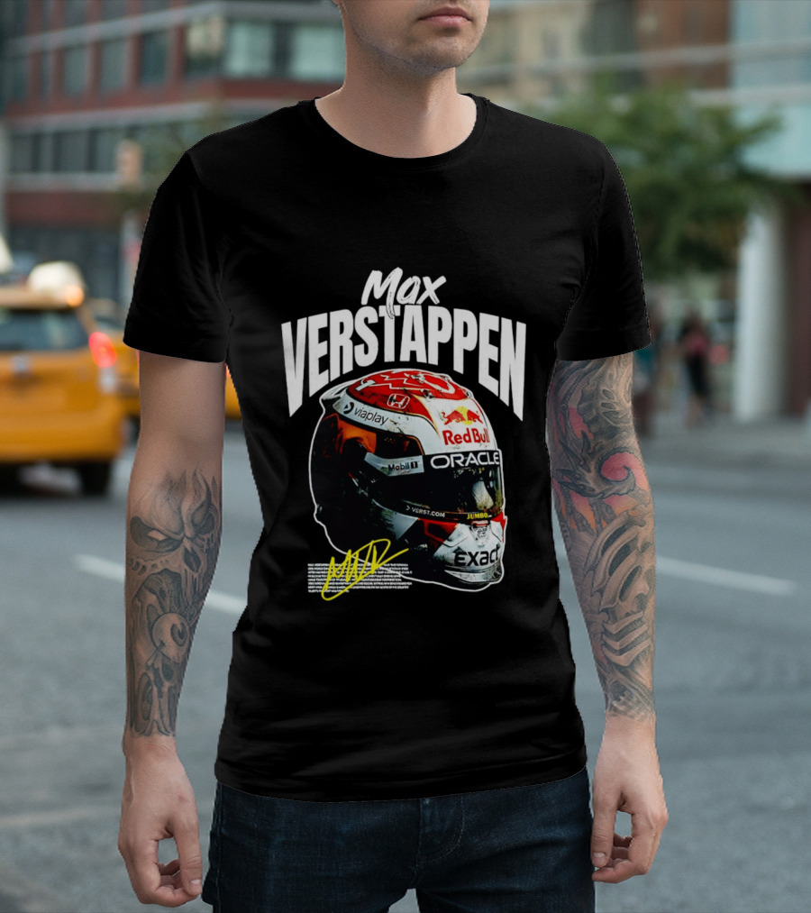 Max Verstappen Red Bull Oracle Racing Helmet T-Shirt