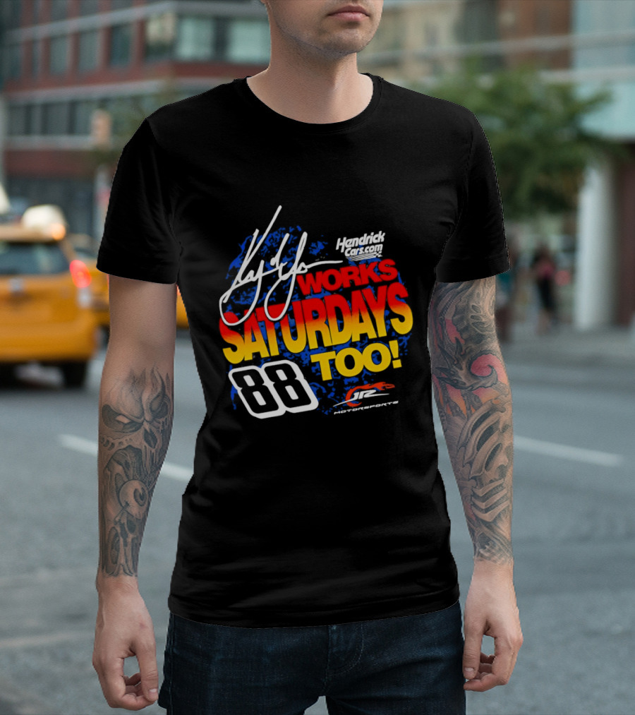 Kyle Larson JR Motorsports Saturdays Too No 88 Chevrolet Camaro SS T-Shirt