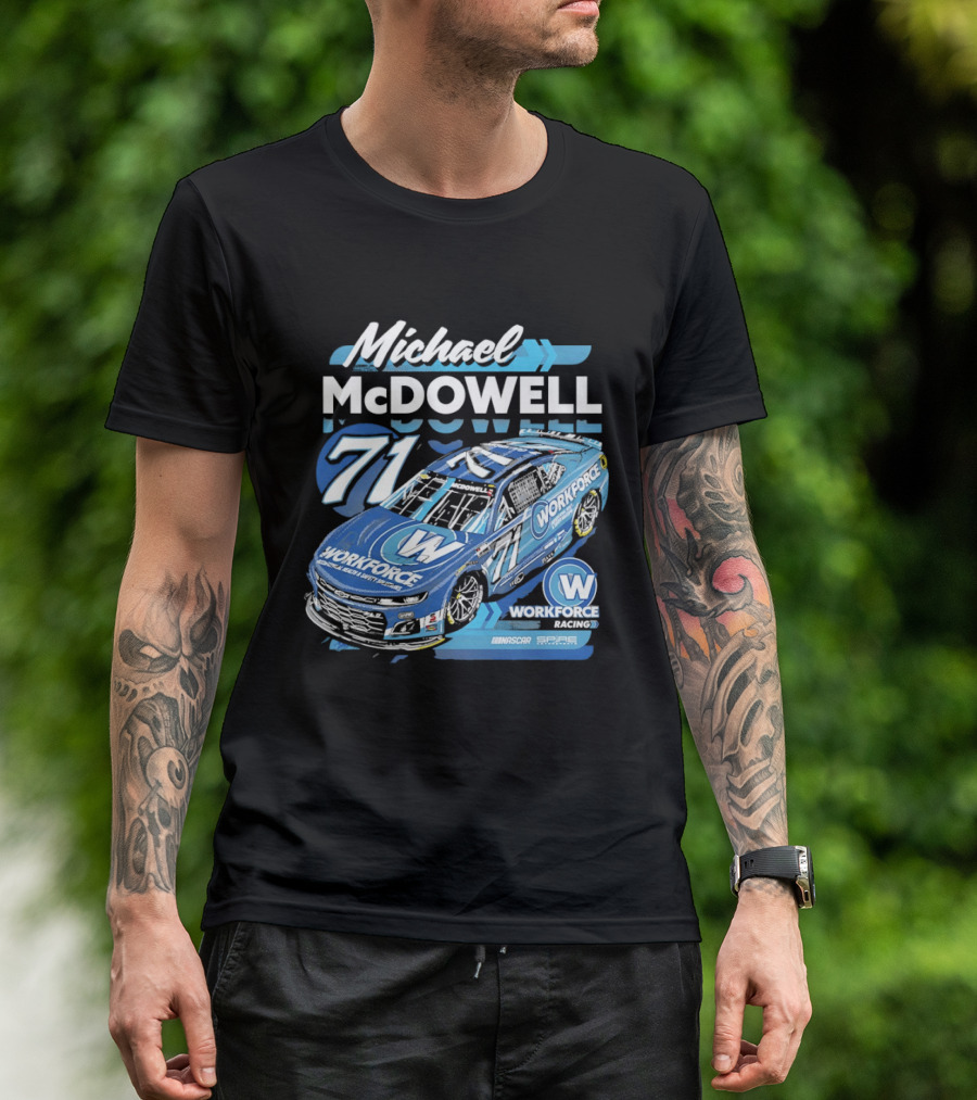 Michael McDowell 71 Workforce NASCAR Spire Motorsports Chevrolet Camaro ZL1 T-Shirt