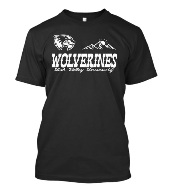 Utah Valley University Wolverines Mountains Sunburst T-Shirt