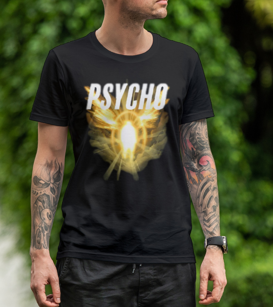 Psycho Sacred Light Angel Aesthetic T-Shirt