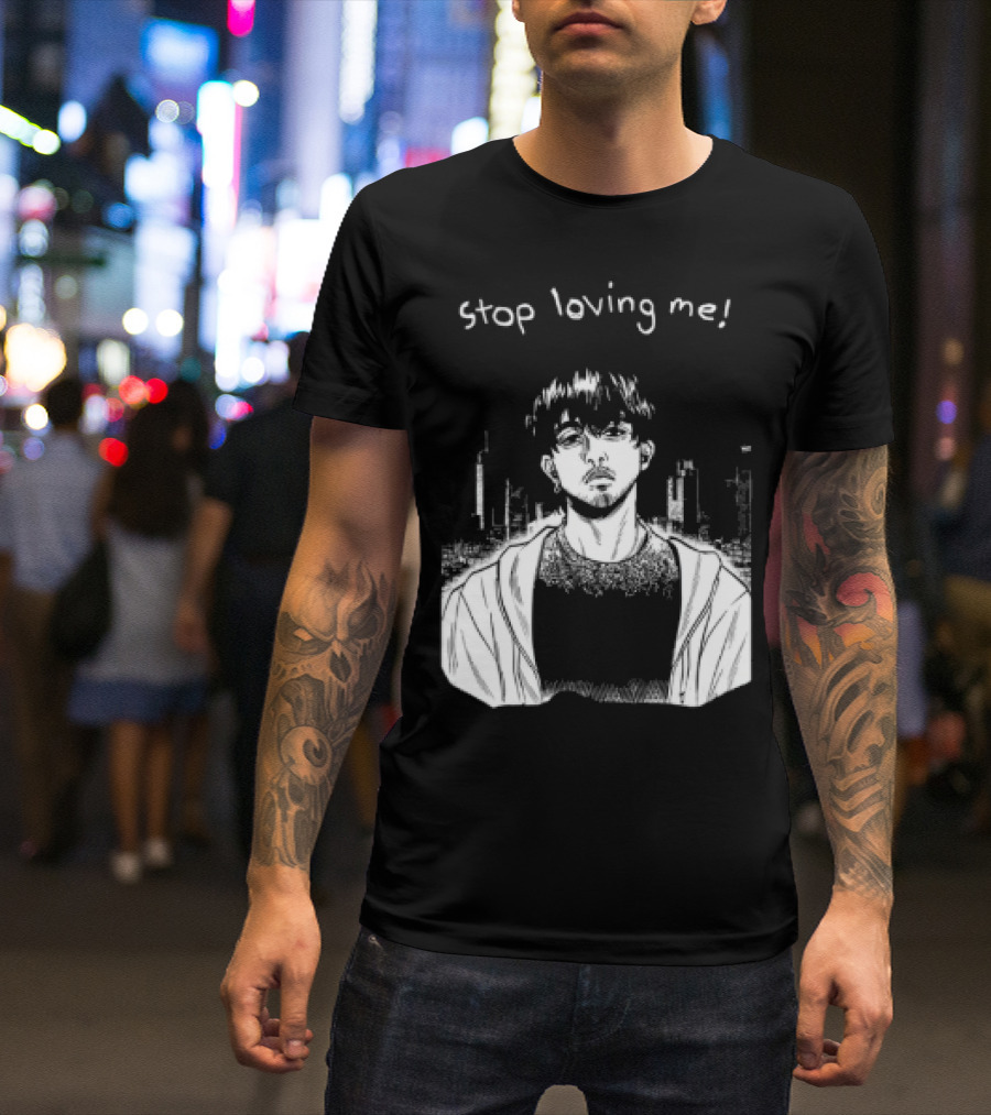 Stop Loving Me Manga Character Urban Scene T-Shirt