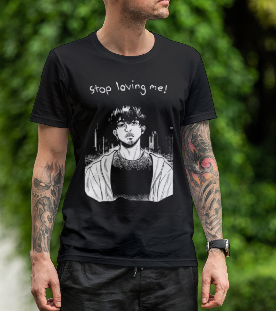 Stop Loving Me Manga Character Urban Scene T-Shirt