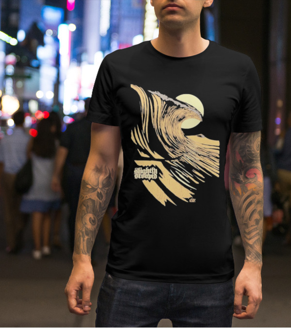 Slightly Stoopid Coffee Surf Co Alders Wave Art Vintage Sun T-Shirt