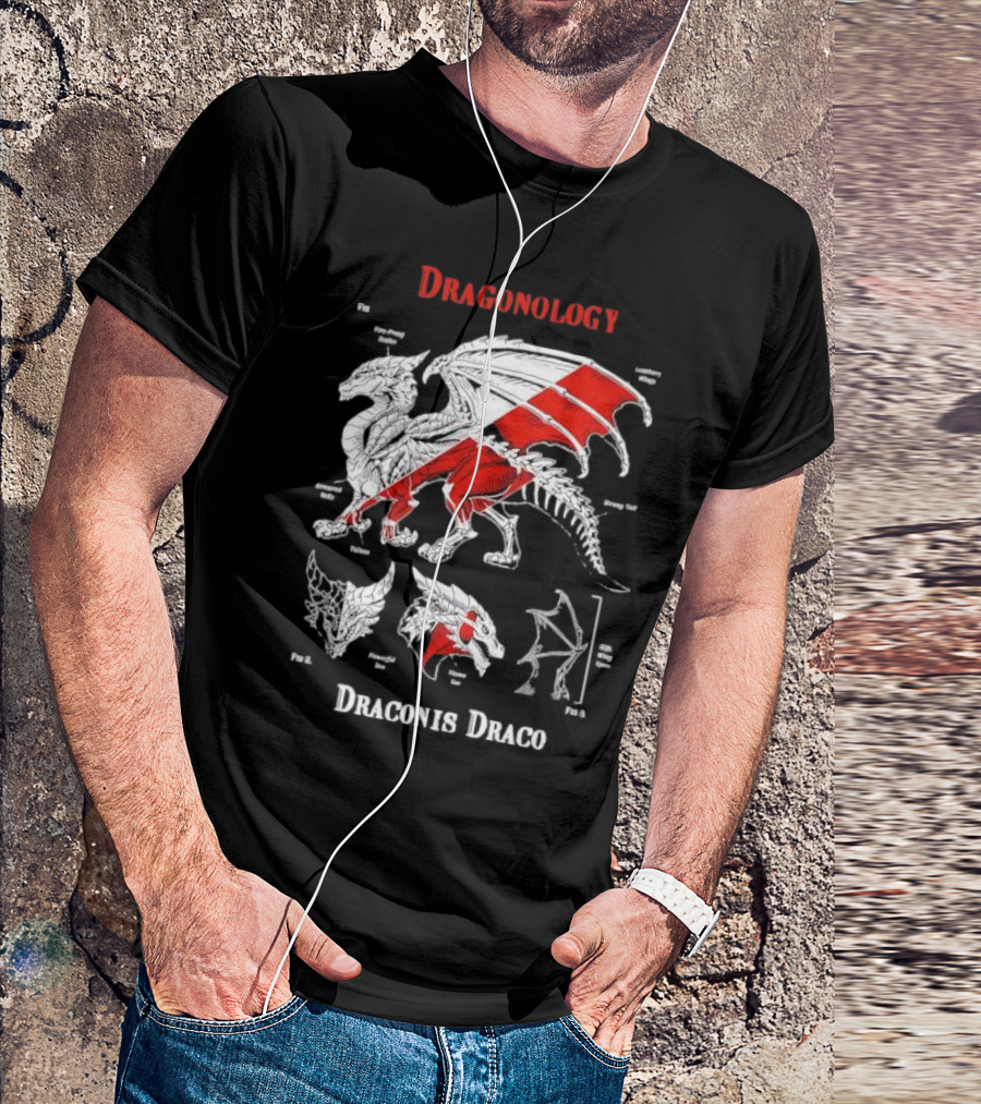 Dragonology Draconis Draco Anatomy Diagram Dragon Study T-Shirt