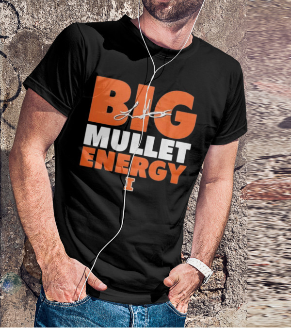Big Mullet Energy Luke Altmyer University Of Illinois Signature T-Shirt