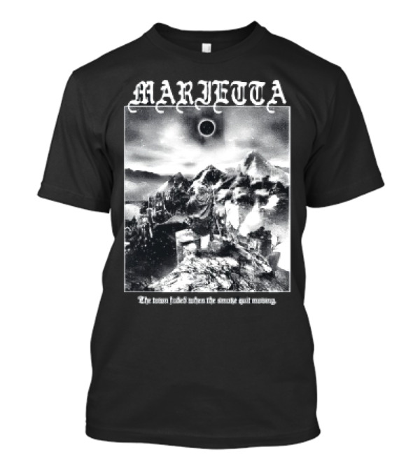 Marietta The Town Faded When The Smothe Quit Moving Celestial Mountain Scene T-Shirt
