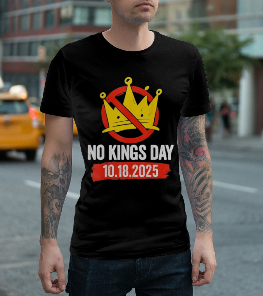 No Kings Day 10.18.2025 Crown Symbol T-Shirt