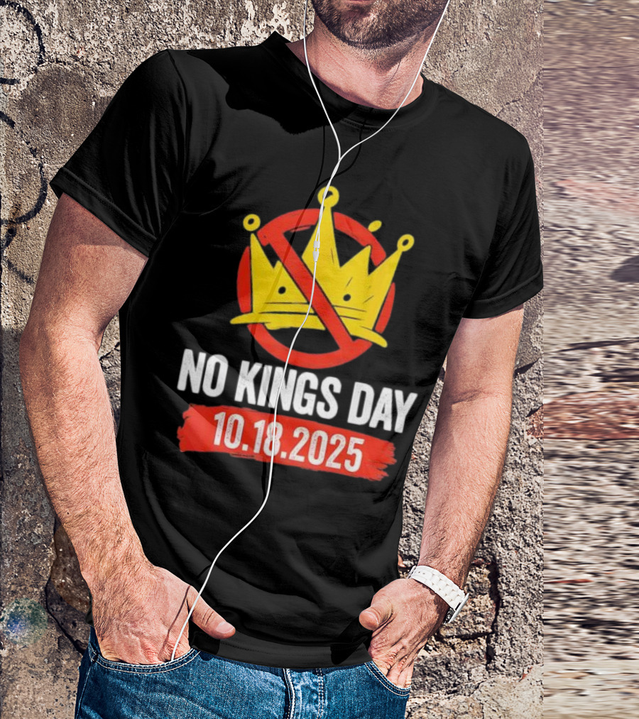 No Kings Day 10.18.2025 Crown Symbol T-Shirt