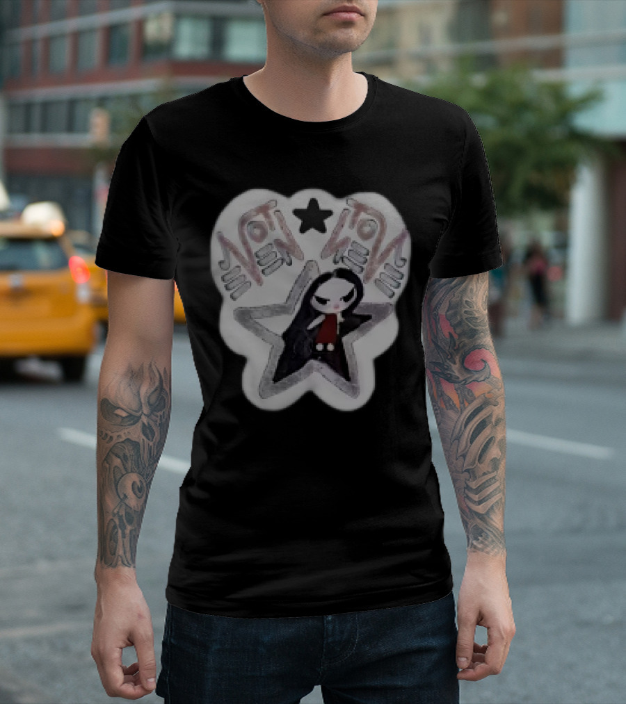 Not Even Emily Gothic Star Character Patch T-Shirt