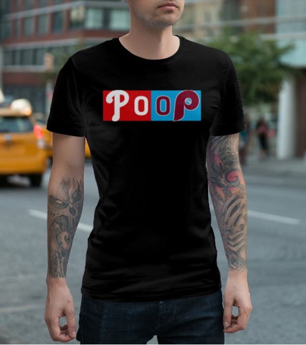 Philadelphia Baseball Parody Poop Game T-Shirt