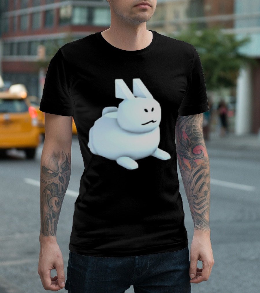 Reel Rebels Gubby Roblox Cute White Rabbit T-Shirt