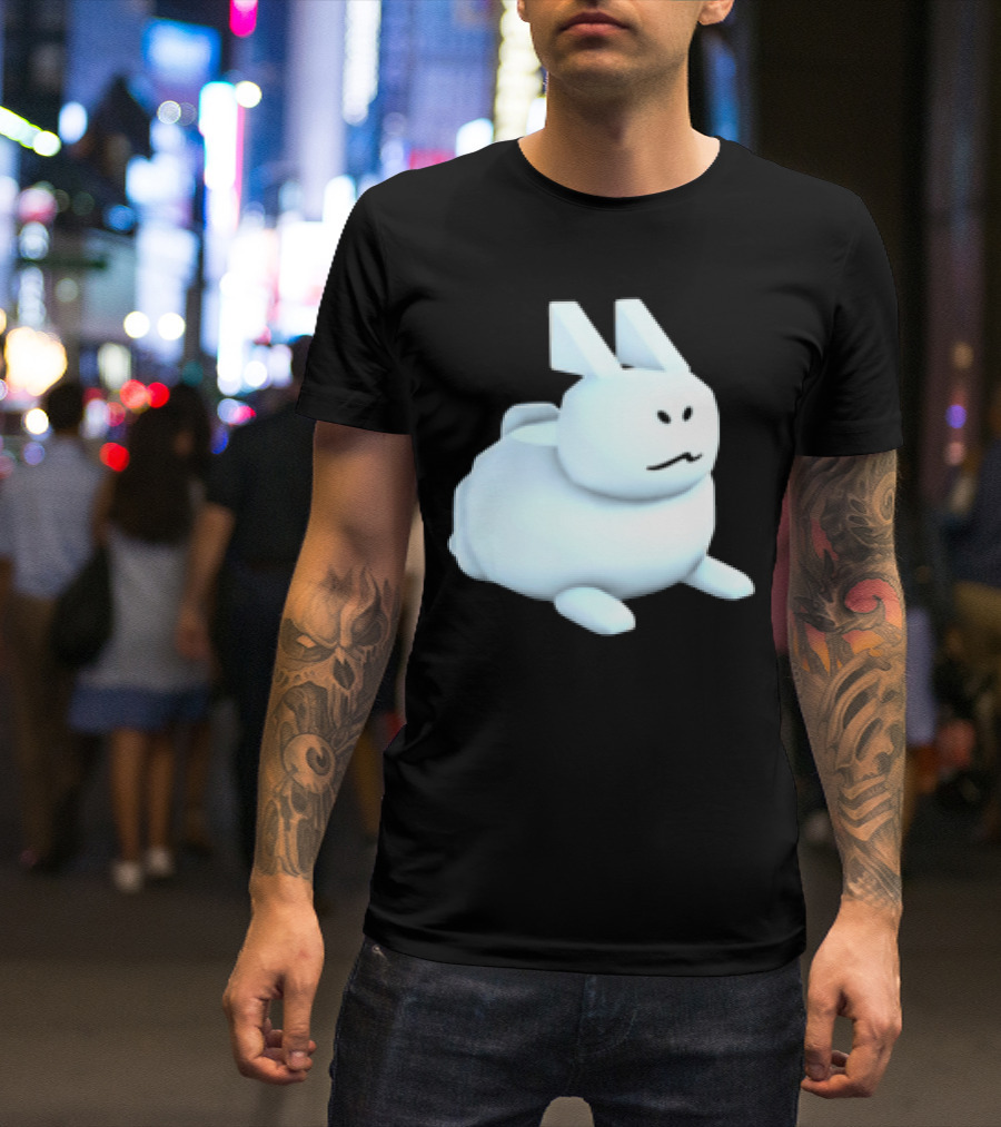 Reel Rebels Gubby Roblox Cute White Rabbit T-Shirt