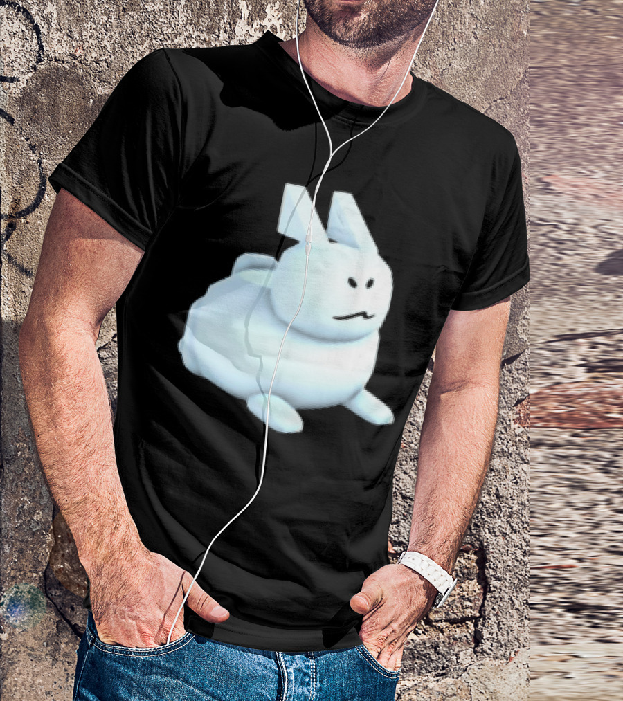 Reel Rebels Gubby Roblox Cute White Rabbit T-Shirt