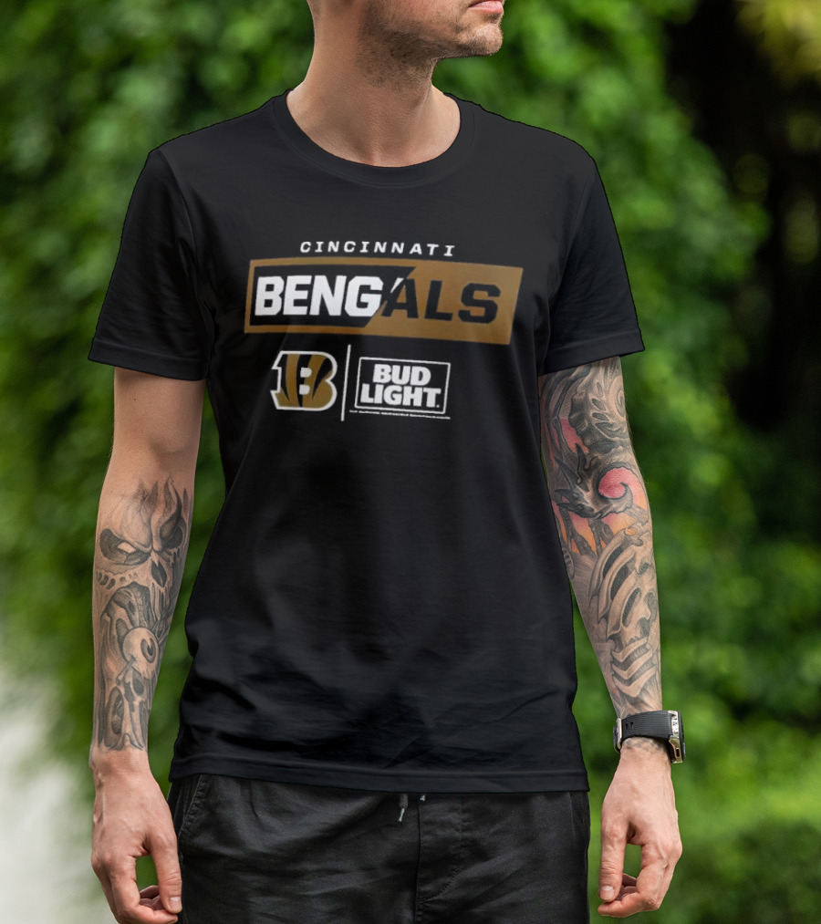 Cincinnati Bengals 13 Bud Light NFL Collaboration T-Shirt