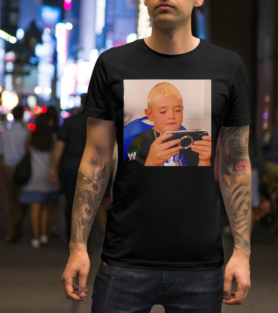 Dominik Mysterio Young WWE Star Playing PSP T-Shirt