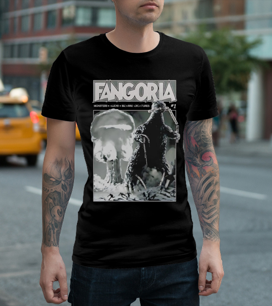 Fangoria Monsters Aliens Bizarre Creatures Godzilla T-Shirt