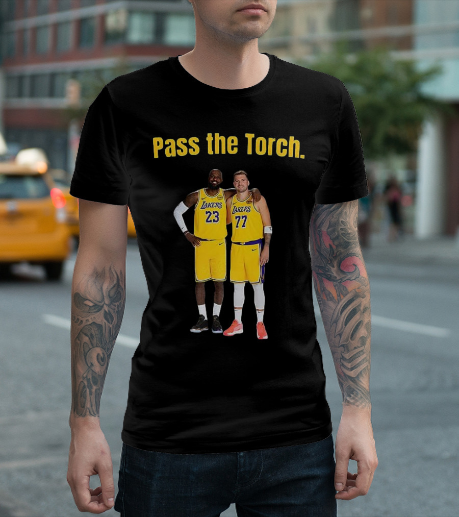 Lakers 23 And 77 Pass The Torch T-Shirt