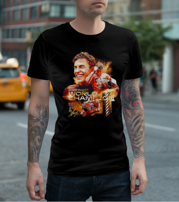 2025 MotoGP World Champion Marc Márquez Signature T-Shirt