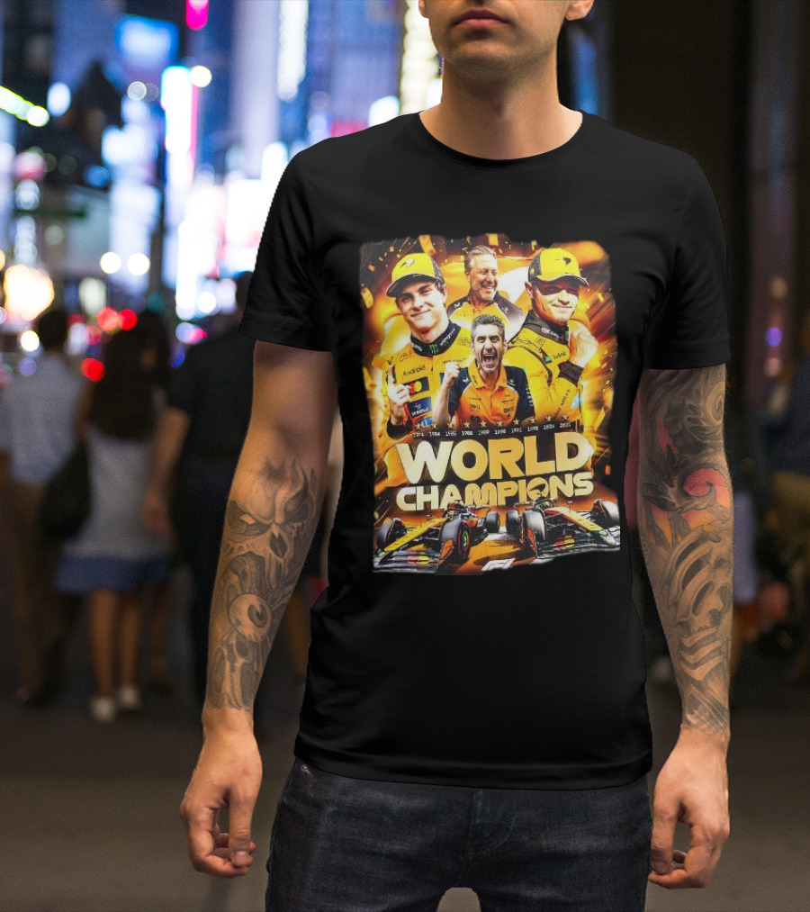 McLaren World Champions 2025 Racing Legends T-Shirt