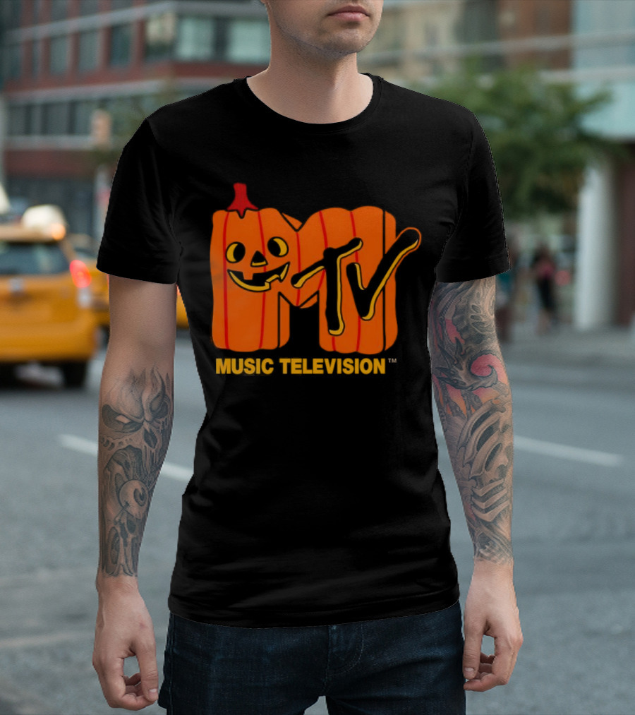 MTV Music Television Pumpkin Halloween T-Shirt