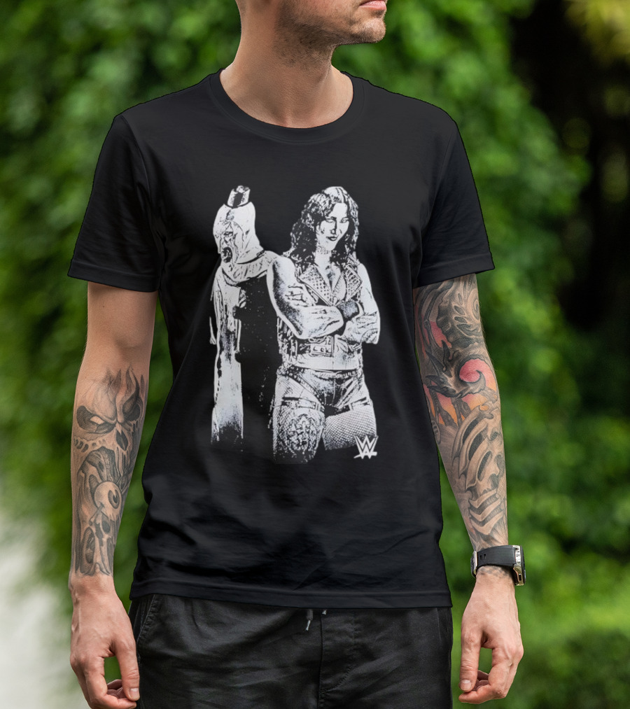 Rhea Ripley Terrifier WWE Collaboration Black Ripple Junction T-Shirt
