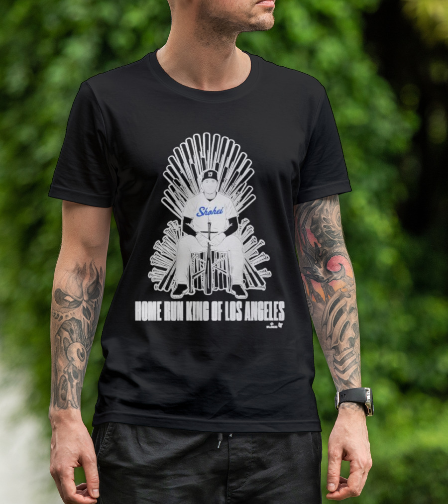 Shohei Home Run King Of Los Angeles Throne Baseball Player T-Shirt